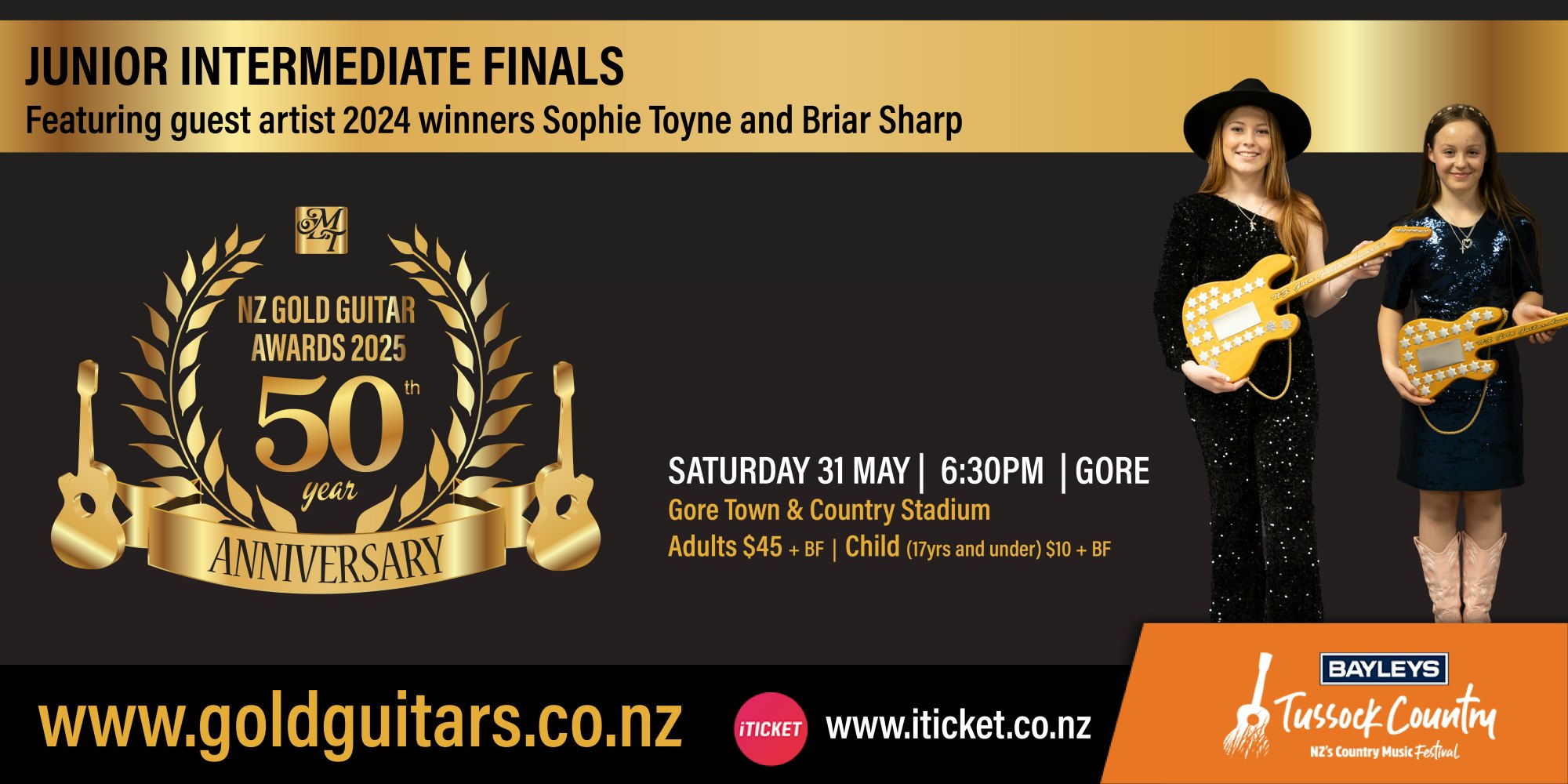 MLT NZ Gold Guitar Awards - Junior & Intermediate Finals