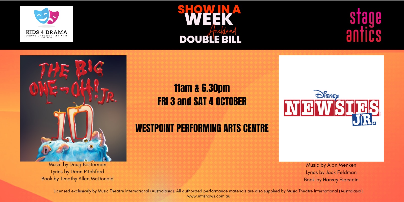 The Big One-Oh JR & Disney's Newsies JR